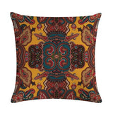 Morocco Style Geometric Cushion Cover Cotton Linen Bohemian Flowers Decorative Pillows Cover Home Decor Sofa Chair Throw Pillows