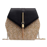 Hexagon Mulit Style Bag Handbags Women Summer Rattan Bags Women