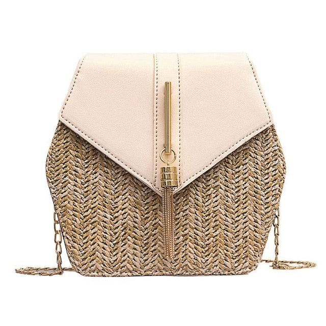 Hexagon Mulit Style Bag Handbags Women Summer Rattan Bags Women