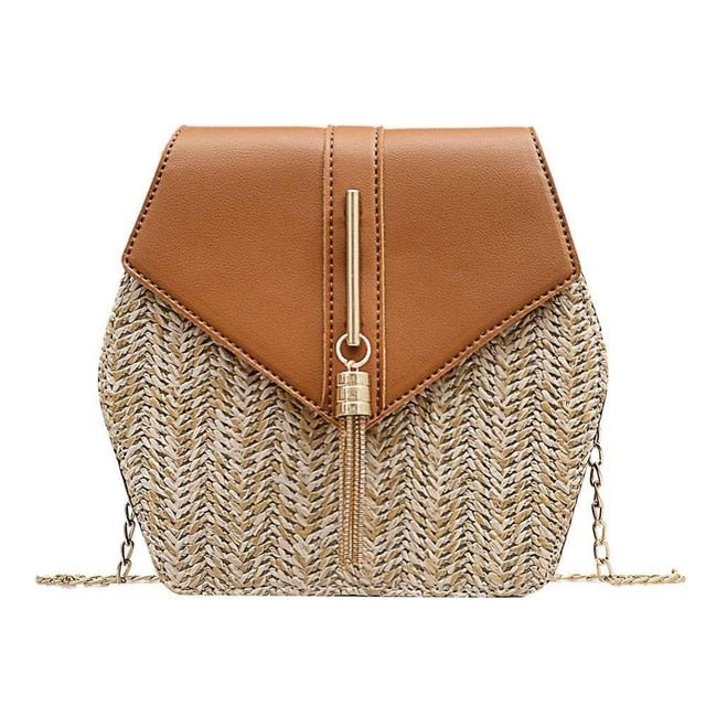 Hexagon Mulit Style Bag Handbags Women Summer Rattan Bags Women